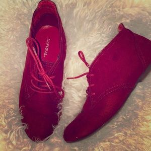 Vintage red booties!
